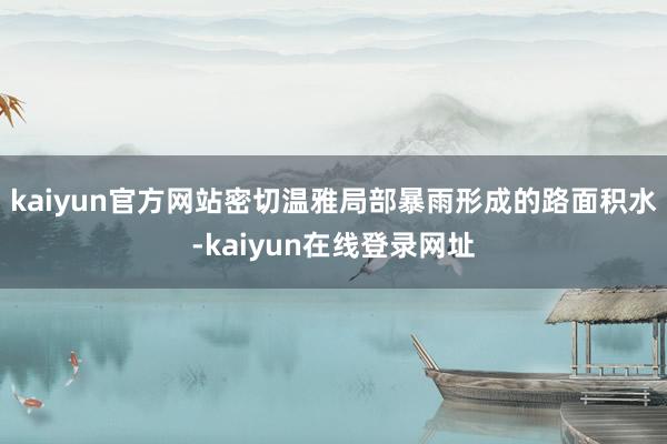 kaiyun官方网站密切温雅局部暴雨形成的路面积水-kaiyun在线登录网址