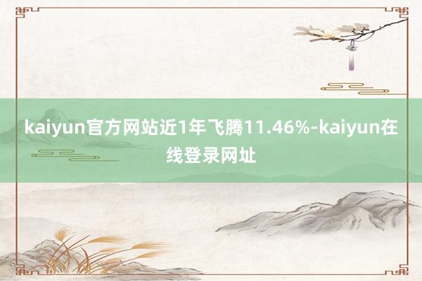 kaiyun官方网站近1年飞腾11.46%-kaiyun在线登录网址